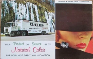 Truck & Woman 1960 Chrome Advertising Postcard: Printer, Direct Mail - Picture 1 of 1