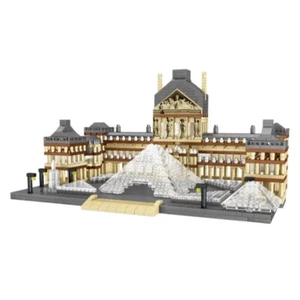 World Architecture Paris Louvre Museum 3D Model DIY Diamond Block Brick Building - Picture 1 of 5