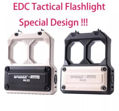 Mankerlight ML02 EDC Tactical Flashlight 1050lm USB C Rechargeable For Everyday