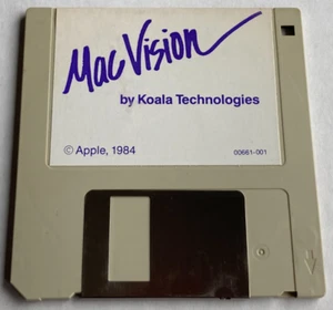 1984 vintage MACINTOSH Mac Vision computer software DISK digital imaging Apple - Picture 1 of 2
