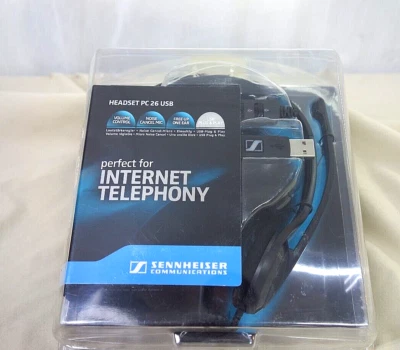 SENNHIESER PC26 Headset Call Control Noise Canceling One Single Ear USB Black  - Image 1 of 4