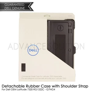 New Dell Latitude 7320 Detachable Rubber Case With Shoulder Strap RG1322C G7NG4 - Picture 1 of 3