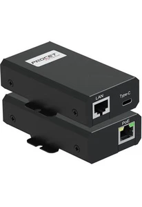 PROCET Gigabit PoE USB C Splitter up to 25W, RJ45 to Type C Power - Afbeelding 1 van 6