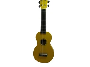 Mahalo Smiley Yellow s Soprano Ukulele Sengon Wood 12 Frets High Gloss Finish - Picture 1 of 24