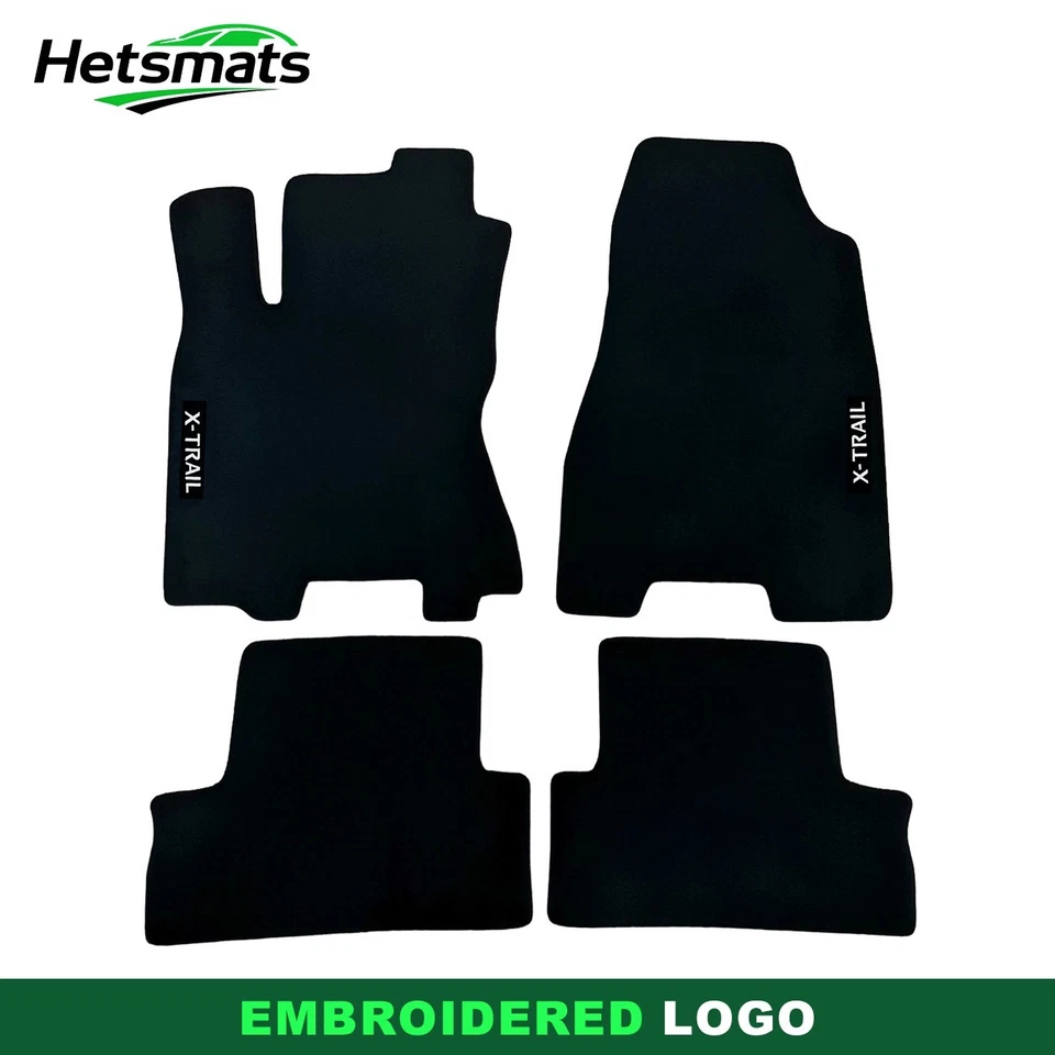 For Nissan X Trail 2007-2012 Custom Black Velour Carpet Car Floor Mats Liners - Image 1 of 4
