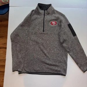 San Francisco 49ers Quarter Zip Sweater Size Lg Men’s Antigua NFL Football - Bild 1 von 8