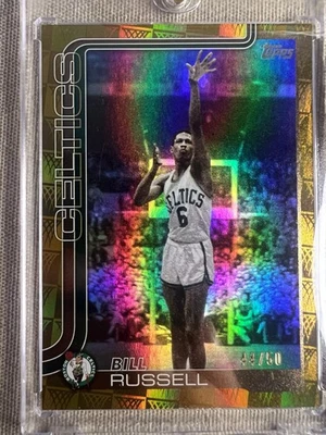 2025-26 托普斯篮球比尔·拉塞尔 #251 金尖 - / 50 波士顿凯尔特人队 — 第 1/3 张图片