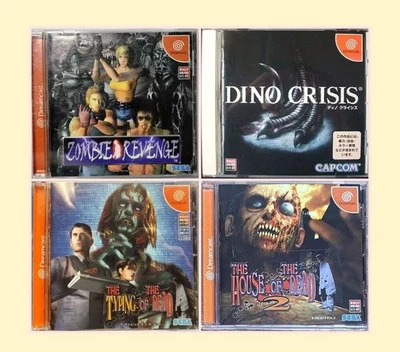 Zombie Revenge The Typing of the Dead Dino Crisis set of 4 Dreamcast DC JP Ver. - Image 1 of 2