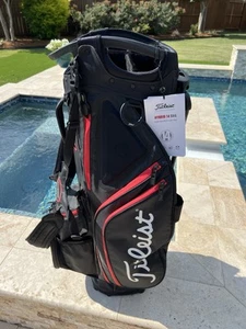 Titleist Hybrid 14 Stand Bag Black & Red Golf Bag - Previous Gen - Picture 1 of 6