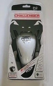 NEW In Box Venum Challenger Groin Guard and Support - Black/White - Adult (M) - Picture 1 of 4