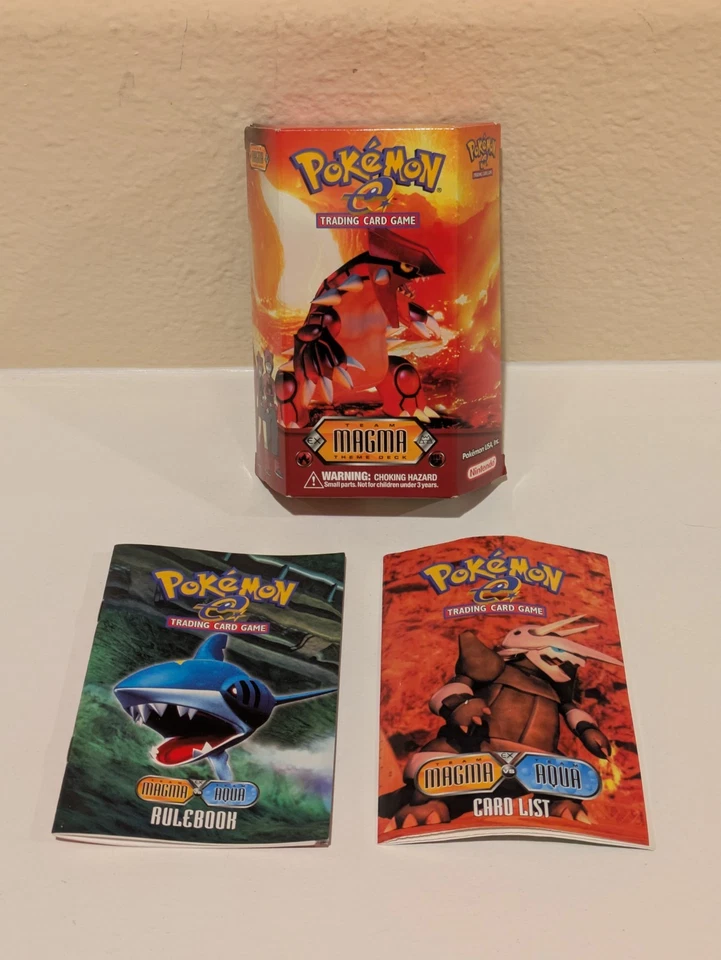 OPEN BOX VINTAGE Pokemon Trading Card Game TCG EX Team Aqua vs Magma Theme Deck  - Image 1 of 4