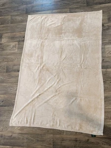 Ralph Lauren Polo Bear Retro Fleece Throw Blanket 46x60 Embroidered, Cream Color - Picture 1 of 4