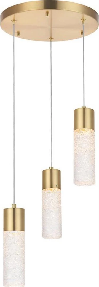 Gold LED Constellation Pendant Light with Adjustable Height - Image 1 of 1