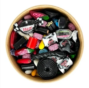 Lollypop Lane Liquorice Mix Pick n Mix Bowl 500g - Picture 1 of 15