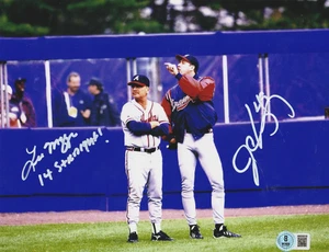 JOHN ROCKER / LEO MAZZONE ATLANTA BRAVES BECKETT AUTHENTICATED SIGNED 8x10 - Picture 1 of 1