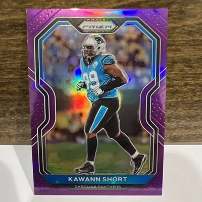 Kawann Short 2020 Panini Prizm Purple Prizm /125 Football Card Panthers 239 PWE - Image 1 of 2