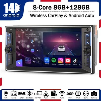 128GB Qualcomm 8 Kern Autoradio GPS Carplay Toyota RAV4 Prado Hilux Vios Corolla - Bild 1 von 4
