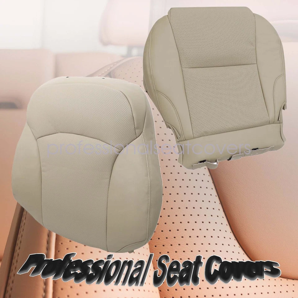 For Lexus IS250 IS350 2006-2013 Front Driver Bottom & Top Leather Seat Cover Tan - Image 1 of 4