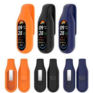 Silikonowe etui ochronne z klipsem do paska Xiaomi 10NFC 10 9NFC 9 8NFC 8 części do zegarka - Zdjęcie 1 z 27