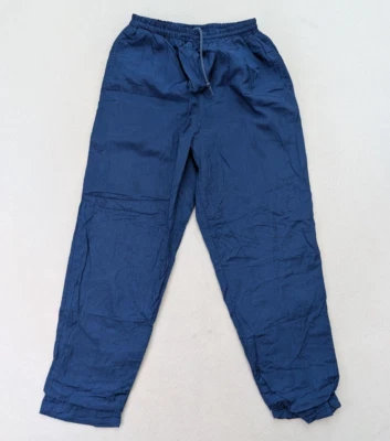 Vintage 80s/90s Women's Windbreaker Pants Lavon Size L Blue Drawstring - Image 1 of 4