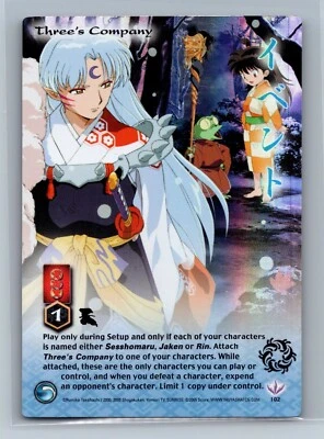 Inuyasha TCG - Three's Company 102 - FOIL Rare - Score Jaki - Image 1 of 2