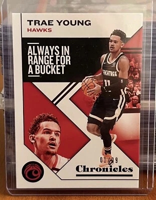 2019-20 Panini Chronicles Blue TRAE YOUNG #’d 1/99 First One! - Image 1 of 3