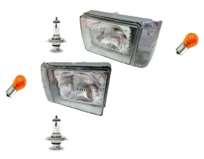 Coppia Fanali Anteriori Faro con Lente Bianca Manuale Fiat Panda 141 Young - Immagine 1 di 3