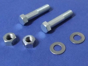 Triumph T20B Bantam Cub F1760 Shock Absorber Top Fixing Bolt & Nuts x2 ' - Picture 1 of 6
