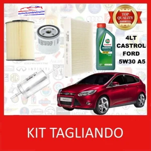KIT TAGLIANDO 4 FILTRI BOSCH + 4LT CASTROL FORD 5W30 A5 FORD FOCUS III 1.6 Ti - Picture 1 of 3