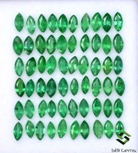 4x2 mm Natural Emerald Marquise Cut Lot 75 Pcs 5.33 Cts Untreated Loose Gemstone - Picture 1 of 7