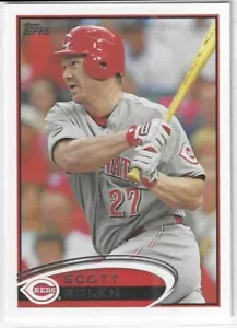 2012 Topps #255A Scott Rolen HOF Cincinnati Reds Pack Fehler Version Sonnenuntergang Karte - Bild 1 von 2