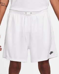 Pantalones Cortos Para Hombre Nike Club Malla Flujo Blanco Negro Logo Futura Talla XL 2XL FN3514 100 - Imagen 1 de 7