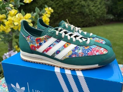 Adidas SL 72 OG X  Liberty London Floral Sneakers W US Size 7.5 Green Limited - Image 1 of 4