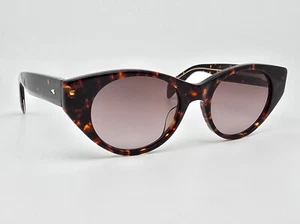 Rag & Bone RNB1012/S Dark Havana Frame Brown Gradient Flat Lens Sunglasses 49mm - Picture 1 of 14