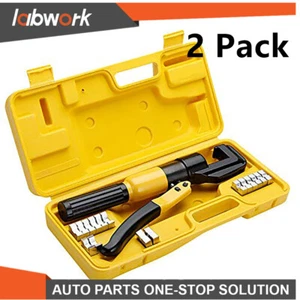 Labwork Hydraulic Crimrping Tool Wire Battery Cable Terminal Crimper 6Mt 2 Pcs - Picture 1 of 12