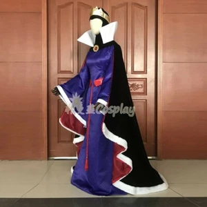 Snow White Snow White Evil Queen Disney Cosplay Costume Dress Long Costume - Picture 1 of 5