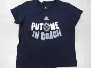 New-Slightly-Dirty Vancouver Whitecaps Kids Toddler Size 4T Adidas Blue Shirt - Picture 1 of 3