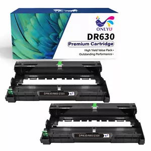 2 Pack DR630 Drum Unit Compatible for Brother HL-L2320D HL-L2380DW MFC-L2700DW - Picture 1 of 4