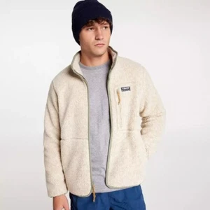 Alpine Design Men's Sherpa Full Zip Fleece Natural Khaki Heather Size Large NWT - Picture 1 of 13
