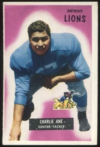 1955 Bowman #59 Charlie Ane Detroit Lions - Rookie Card - Picture 1 of 2