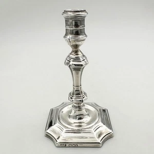 ANTIQUE TAPERSTICK STERLING SILVER EDWARDIAN London 1901 James Parkes - Picture 1 of 8