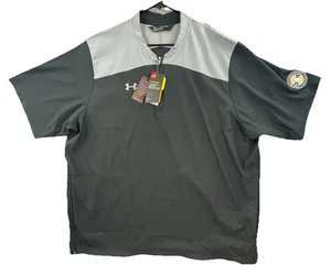 Under Armour Storm Loose Fit Schwarz 1/4 Zip Kurzarm Pullover 2XL SEC Logo - Bild 1 von 11
