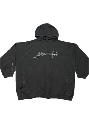 Sudadera con Capucha Vintage Y2K Platino FUBU Script Logo Talla XL Calce Cuadrado Foto 1 de 4