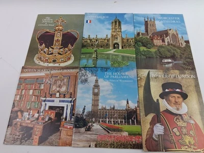6 British UK Souvenir Guide Books 70's 80's Queen Mary Tower of London Cathedral - Image 1 of 4
