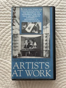 Artist At Work (VHS, 1985) A Film On The New Deal Art Projects Hard To Find VHS - Picture 1 of 4