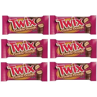 932296 6 X 38.6g PACKET OF TWIX COOKIE DOUGH CHOCOLATE COOKIE BARS MADE IN USA - Image 1 of 2