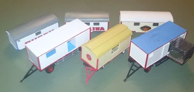 Circus Circuswagen Circusanhänger Lkw Modell 1:87 H0 Konvolut - Bild 1 von 4