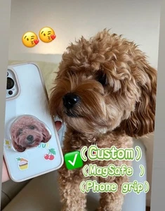 Custom Dog /Cat/human Being MagSafe Phone Grip - Photo 1 sur 5
