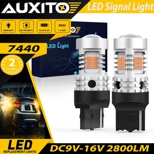 AUXITO 7440 7443 LED Señal de giro Bombillas CANBUS Anti Hiper Flash Ámbar 3000K - Imagen 1 de 10