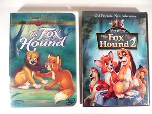 Walt Disney 2 DVDs Fox and the Hound & Fox and the Hound 2 Very Good - Picture 1 of 4